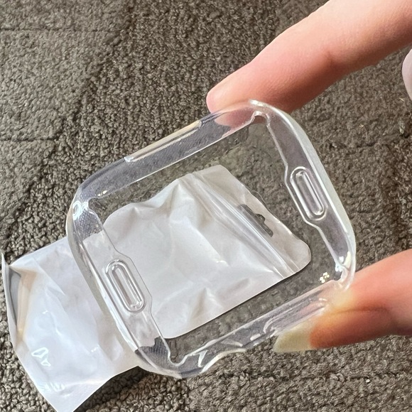 *6 for $10!* Clear TPU Apple Watch Cover Case Protector Flexible 45mm Minimalist - Picture 7 of 7